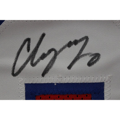 Christian Gonzalez Autographed Red Pro Style Custom Jersey