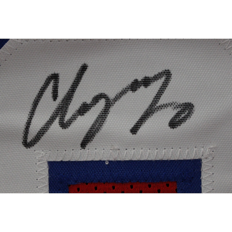 Christian Gonzalez Autographed Red Pro Style Custom Jersey