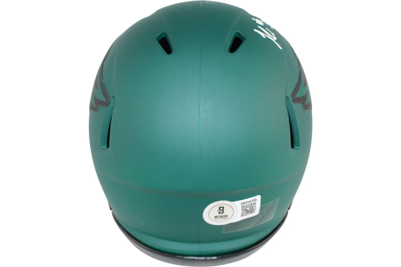 Jihaad Campbell Autographed Philadelphia Eagles Rave Mini Helmet