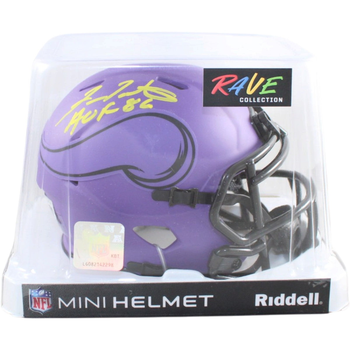Fran Tarkenton Signed Minnesota Vikings Mini Helmet - HOF Inscription