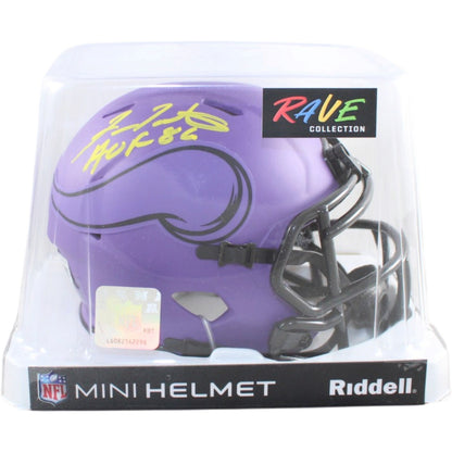 Fran Tarkenton Signed Minnesota Vikings Mini Helmet - HOF Inscription