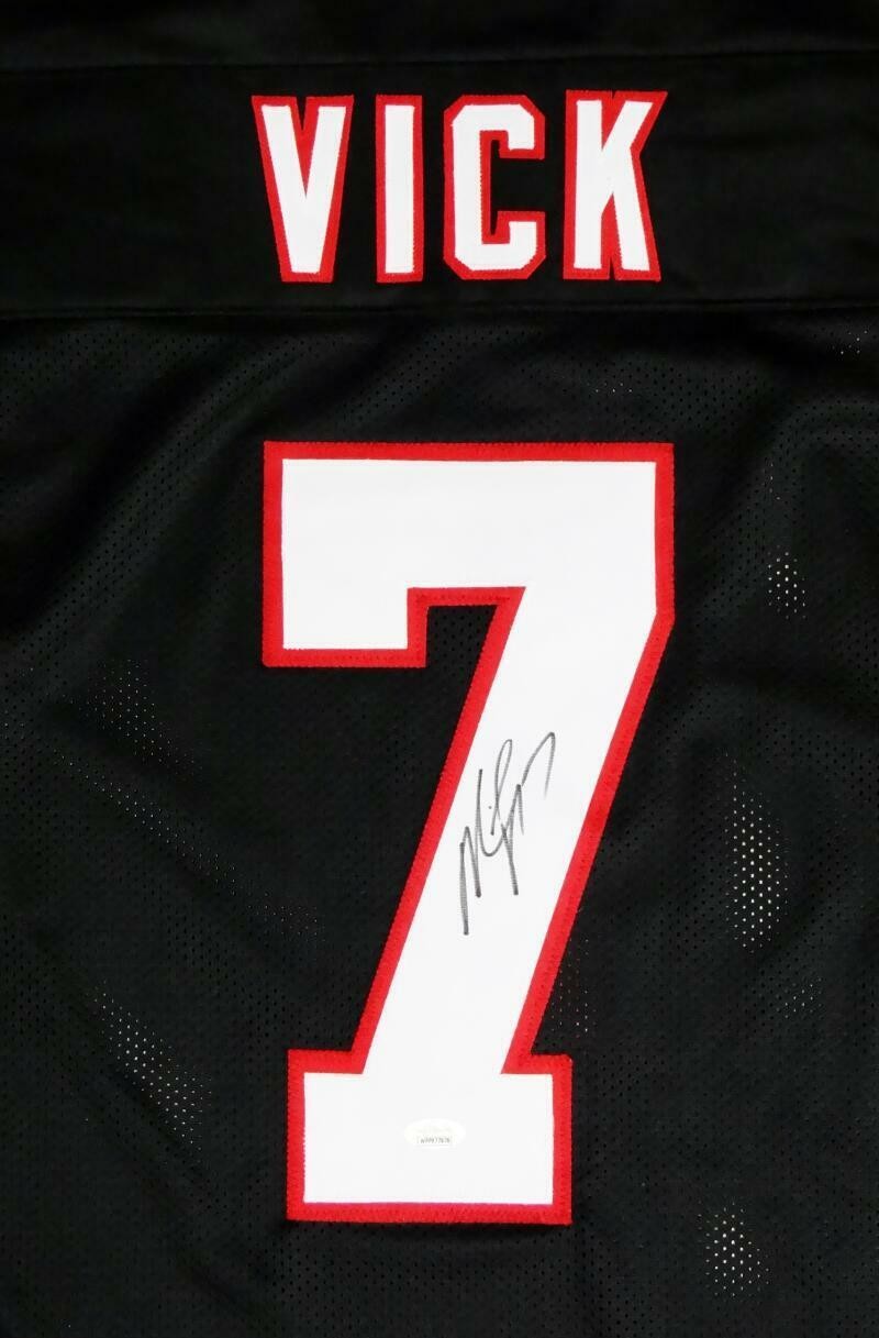 Michael Vick Autographed Black Custom Jersey