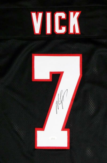 Michael Vick Autographed Black Custom Jersey