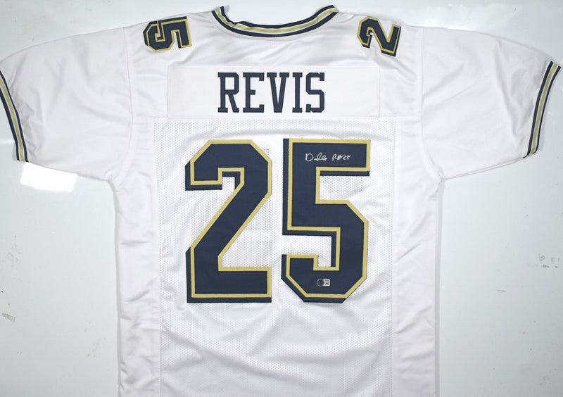 Darrelle Revis Signed Pittsburgh Panthers White Custom Jersey