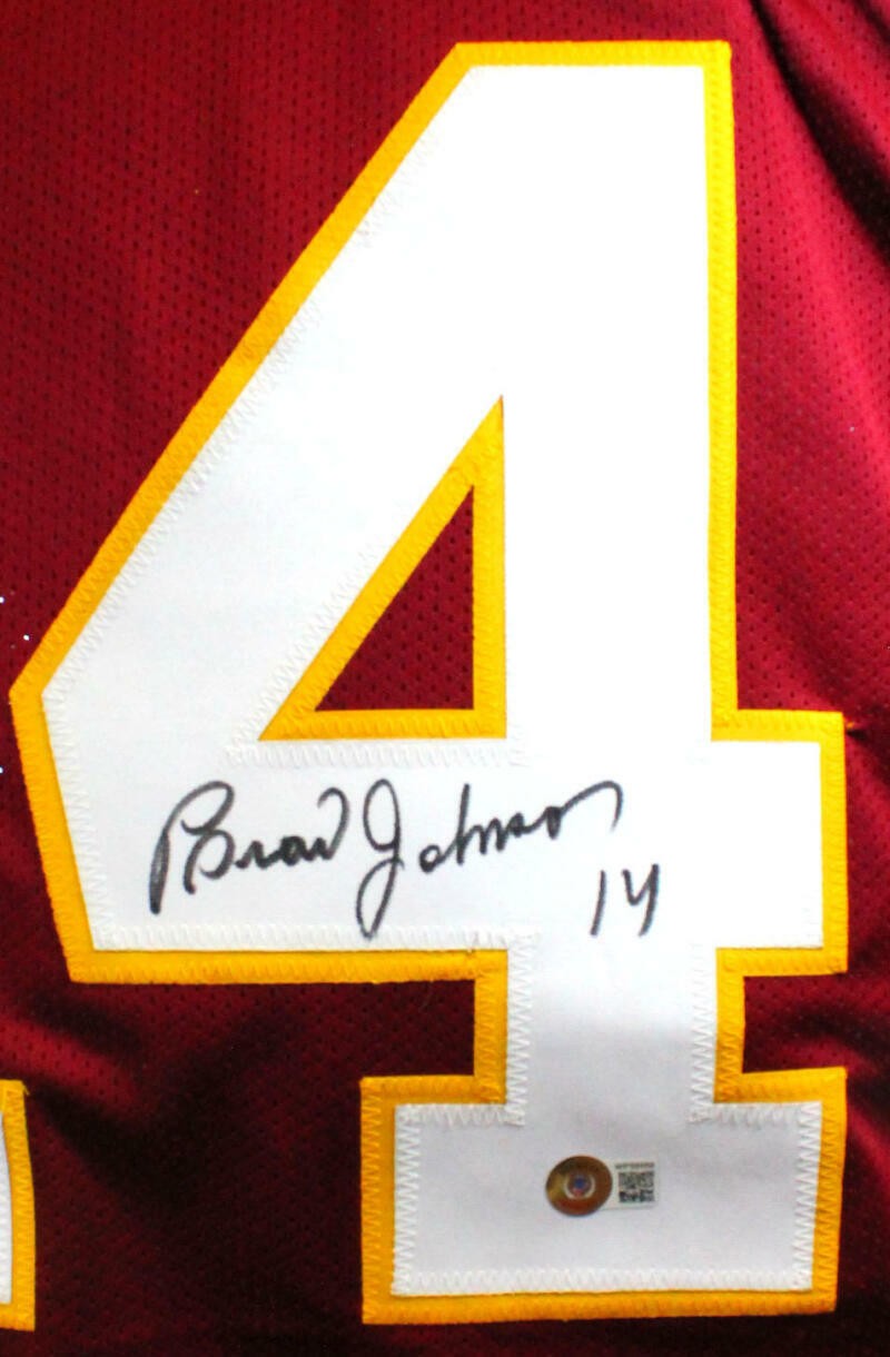Brad Johnson Signed Maroon Custom Football Jersey