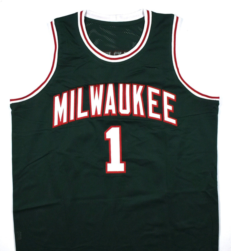 Oscar Robertson Signed Milwaukee Bucks Style Custom Green Jersey