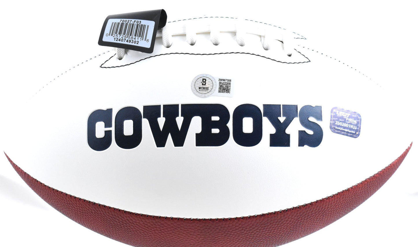 Zack Martin Autographed Dallas Cowboys Logo Football
