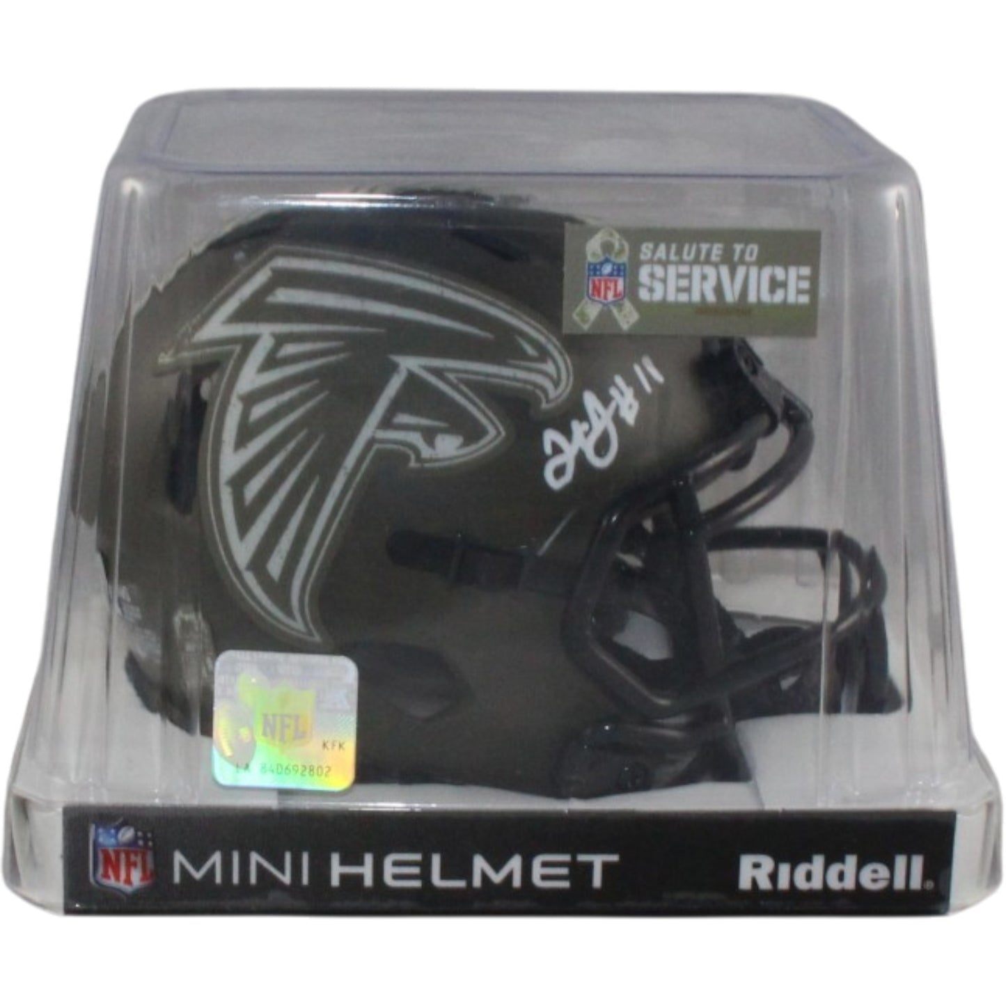 Julio Jones Signed Atlanta Falcons 2022 Salute to Service Mini Helmet