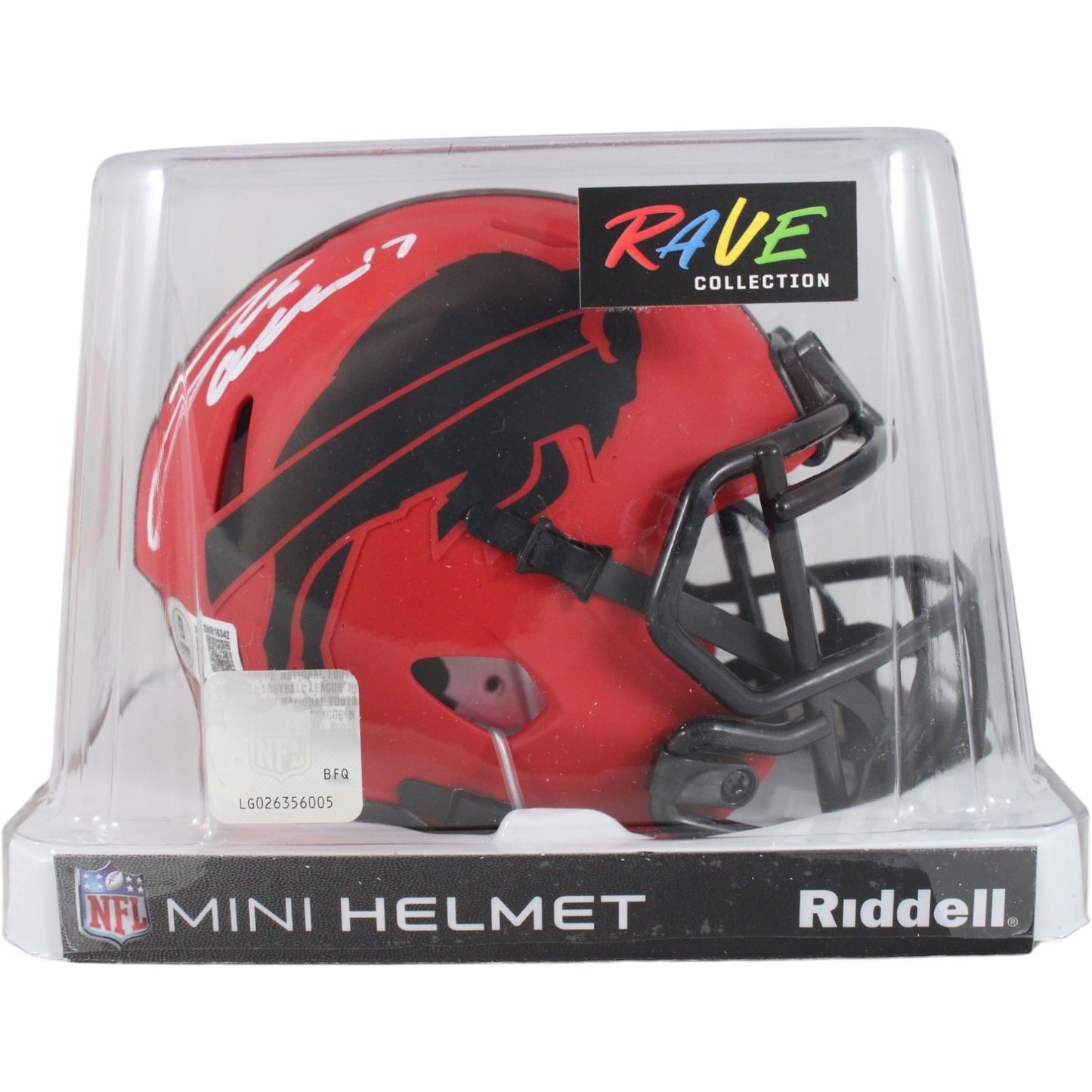 Josh Allen Buffalo Bills Autographed Rave Mini Helmet