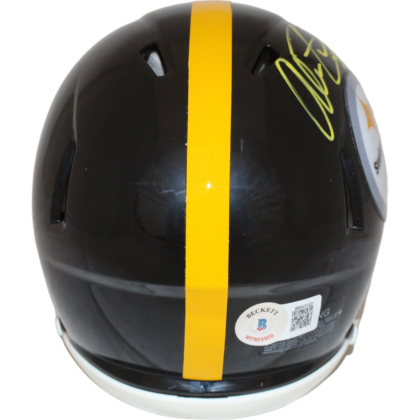 Alan Faneca Autographed Pittsburgh Steelers Speed Mini Helmet HOF BAS