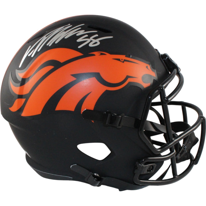 Von Miller Denver Broncos Signed Full Size Eclipse Replica Helmet