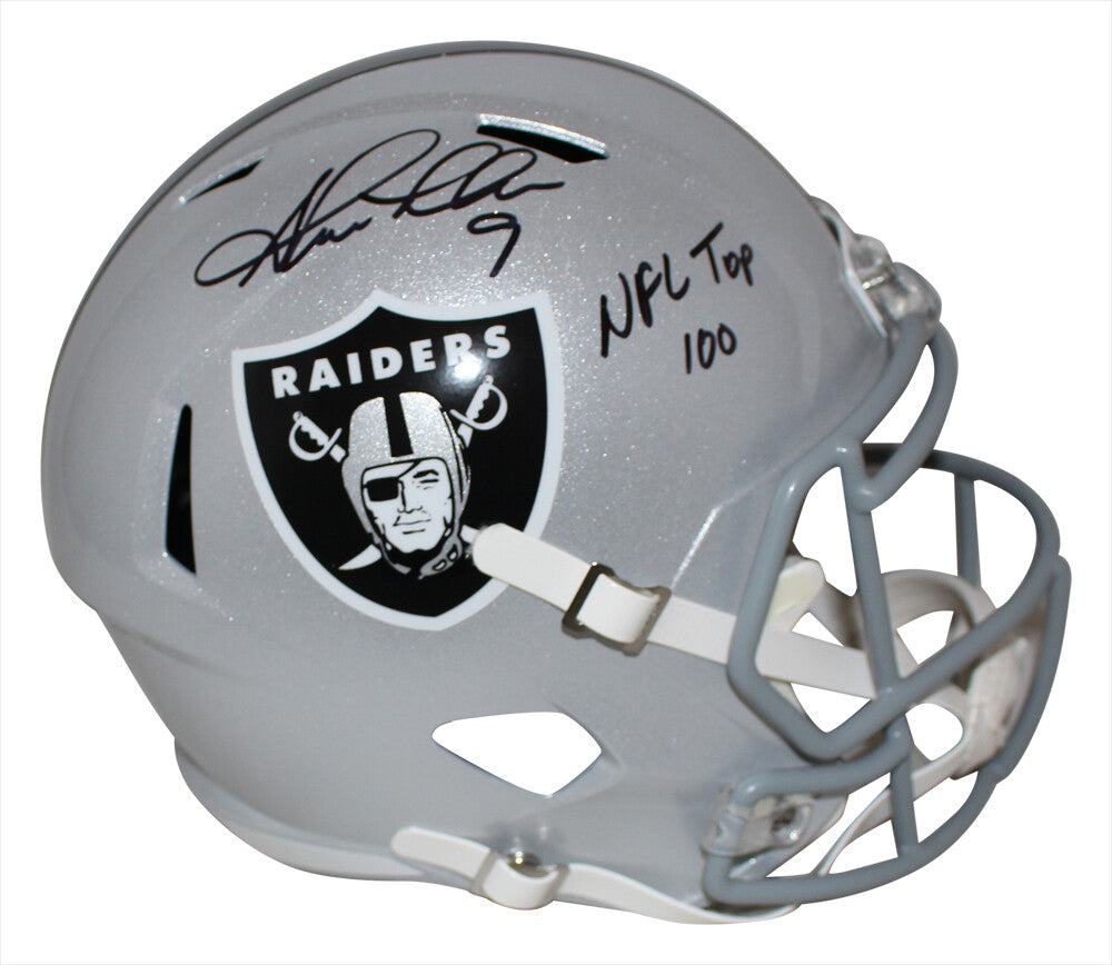 Shane Lechler Signed Oakland Raiders Full Size Speed Helmet NFL 100