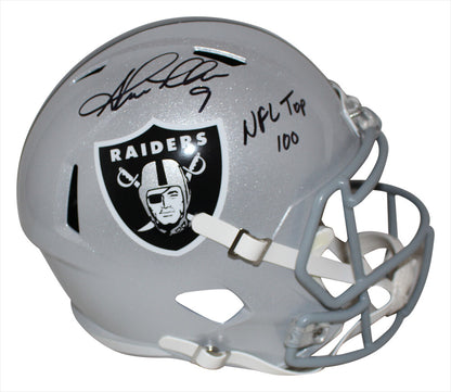 Shane Lechler Signed Oakland Raiders Full Size Speed Helmet NFL 100