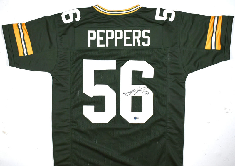 Julius Peppers Autographed Green Custom Jersey