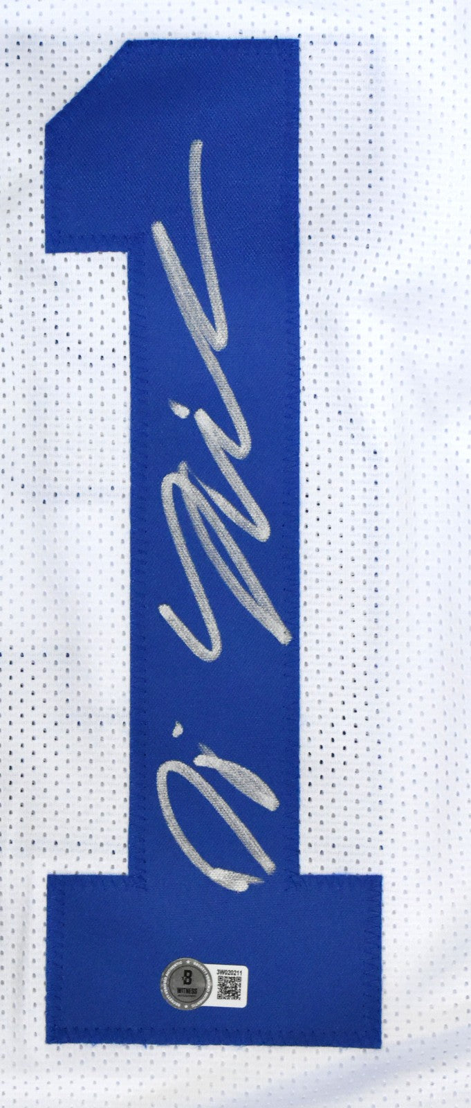 DJ Giddens Signed Indianapolis Colts Style Custom Jersey
