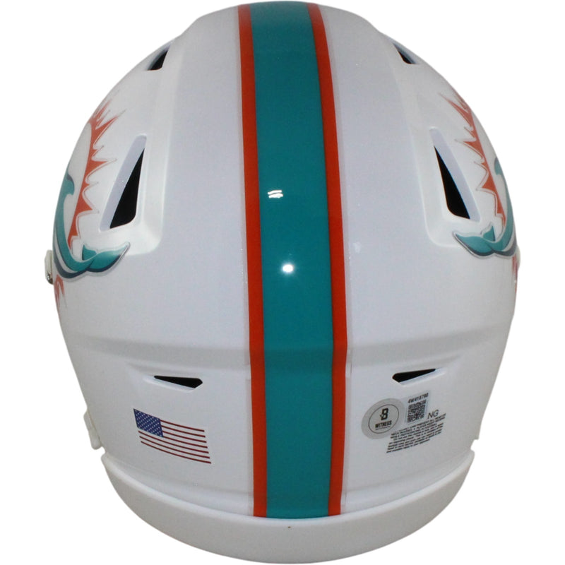 Devon Achane Miami Dolphins Autographed Mid-Size Midi Helmet