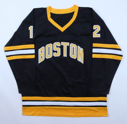 Adam Oates Signed Boston Bruins Custom Jersey Beckett COA "HOF 2012"