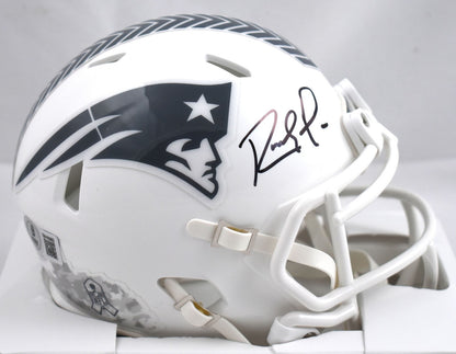 Randy Moss Signed New England Patriots 2024 Salute to Service Mini Helmet
