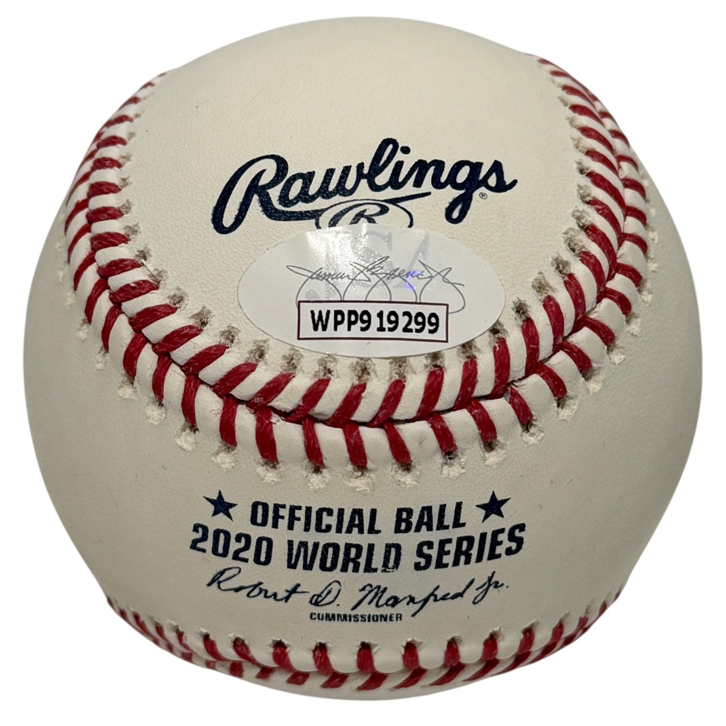 Randy Arozarena Autographed 2020 World Series Baseball (ALCS MVP) JSA