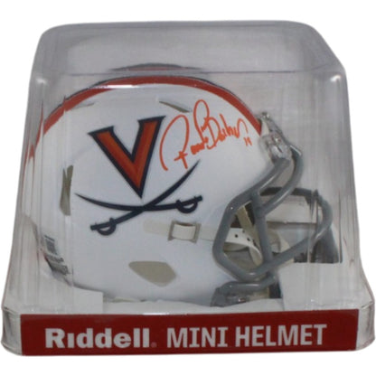 Ronde Barber Signed Virginia Cavaliers White Mini Helmet
