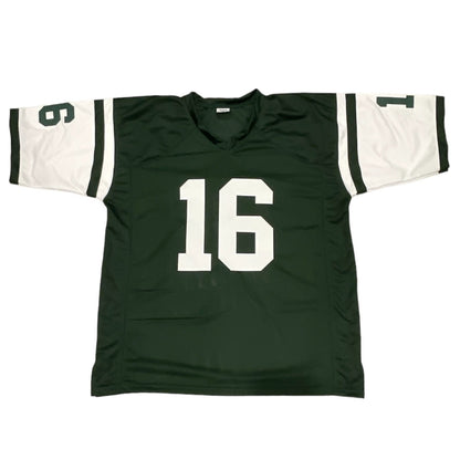 Vinny Testaverde Signed New York Jets Custom Jersey (Monday Miracle)