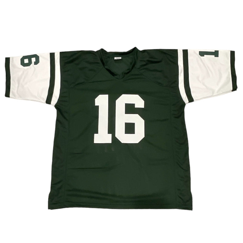 Vinny Testaverde Signed New York Jets Custom Jersey (Monday Miracle)