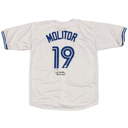 Paul Molitor Signed Toronto Blue Jays Jersey - 1993 WS MVP