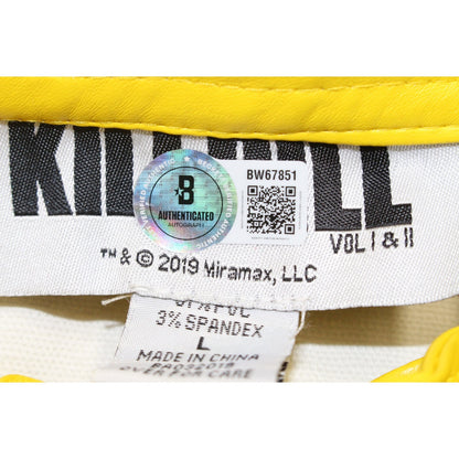 Uma Thurman Autographed Kill Bill Yellow Full Suit