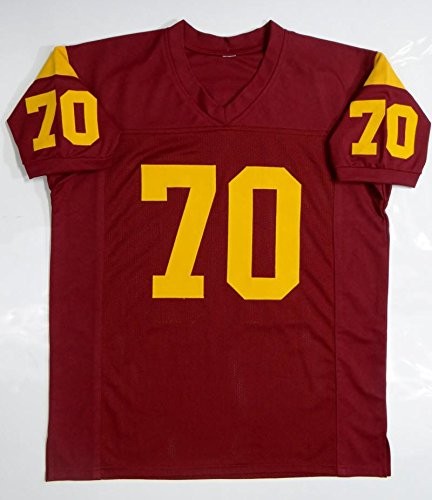 Tyron Smith Autographed Burgundy Custom Football Jersey