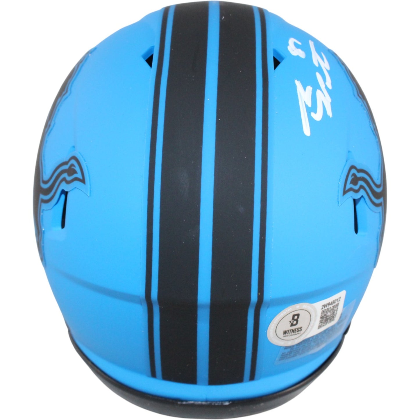Sam LaPorta Detroit Lions Autographed Rave Mini Helmet (BAS)