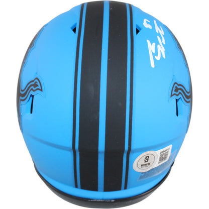 Sam LaPorta Detroit Lions Autographed Rave Mini Helmet (BAS)