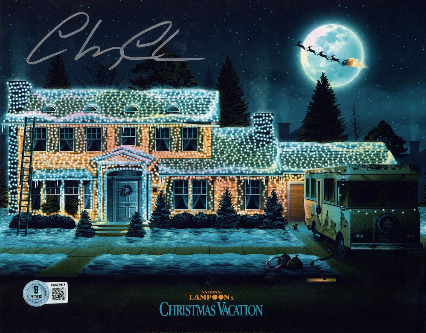 Chevy Chase Signed Christmas Vacation 8x10 Photo
