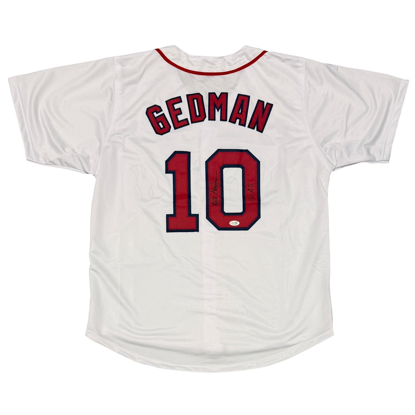 Rich Gedman Boston Red Sox Signed Custom Jersey (2x AS Inscription)