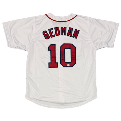 Rich Gedman Boston Red Sox Signed Custom Jersey (2x AS Inscription)