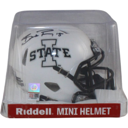 Brock Purdy Signed Iowa State Cyclones Slate Mini Helmet