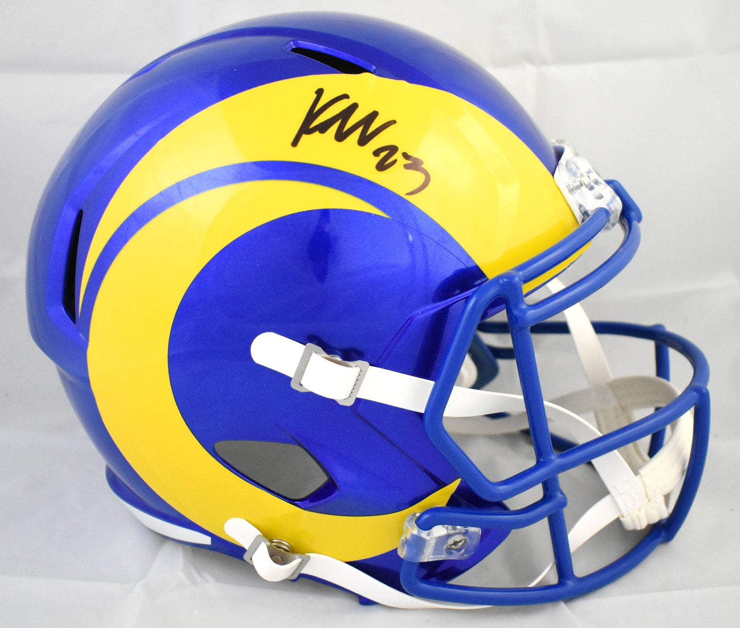 Kyren Williams Autographed Los Angeles Rams Full Size Speed Helmet