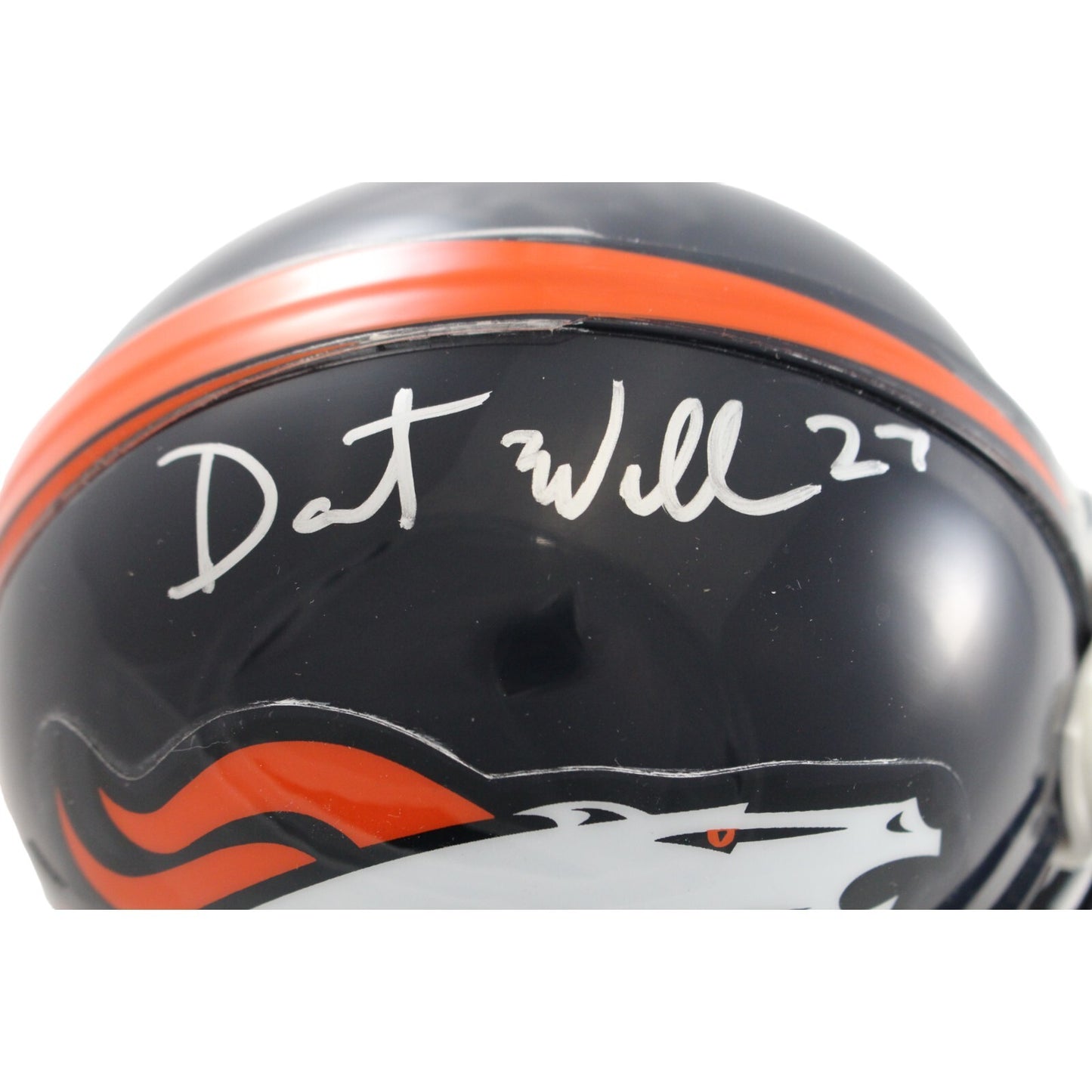 Darrent Williams Signed Denver Broncos VSR4 Mini Helmet (BAS)