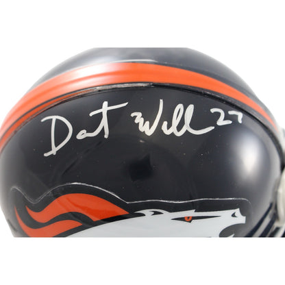 Darrent Williams Signed Denver Broncos VSR4 Mini Helmet (BAS)