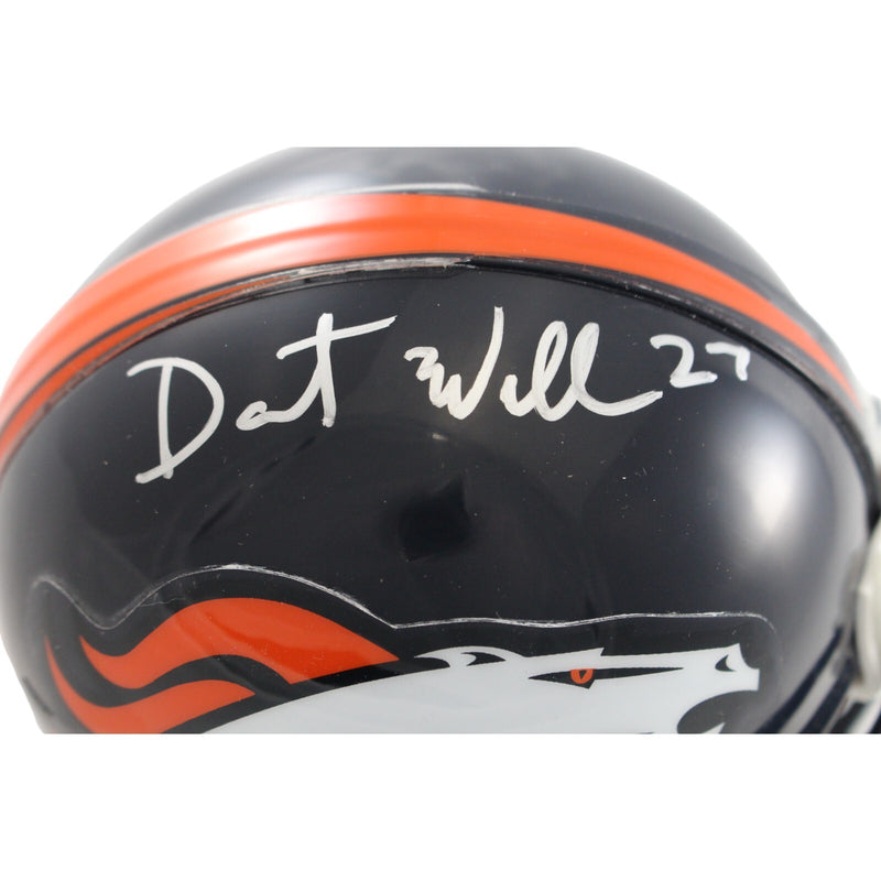 Darrent Williams Signed Denver Broncos VSR4 Mini Helmet (BAS)