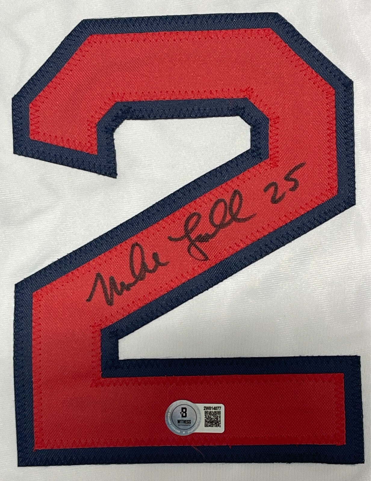 Mike Lowell Autographed Boston Red Sox Custom Jersey (Beckett BAS)