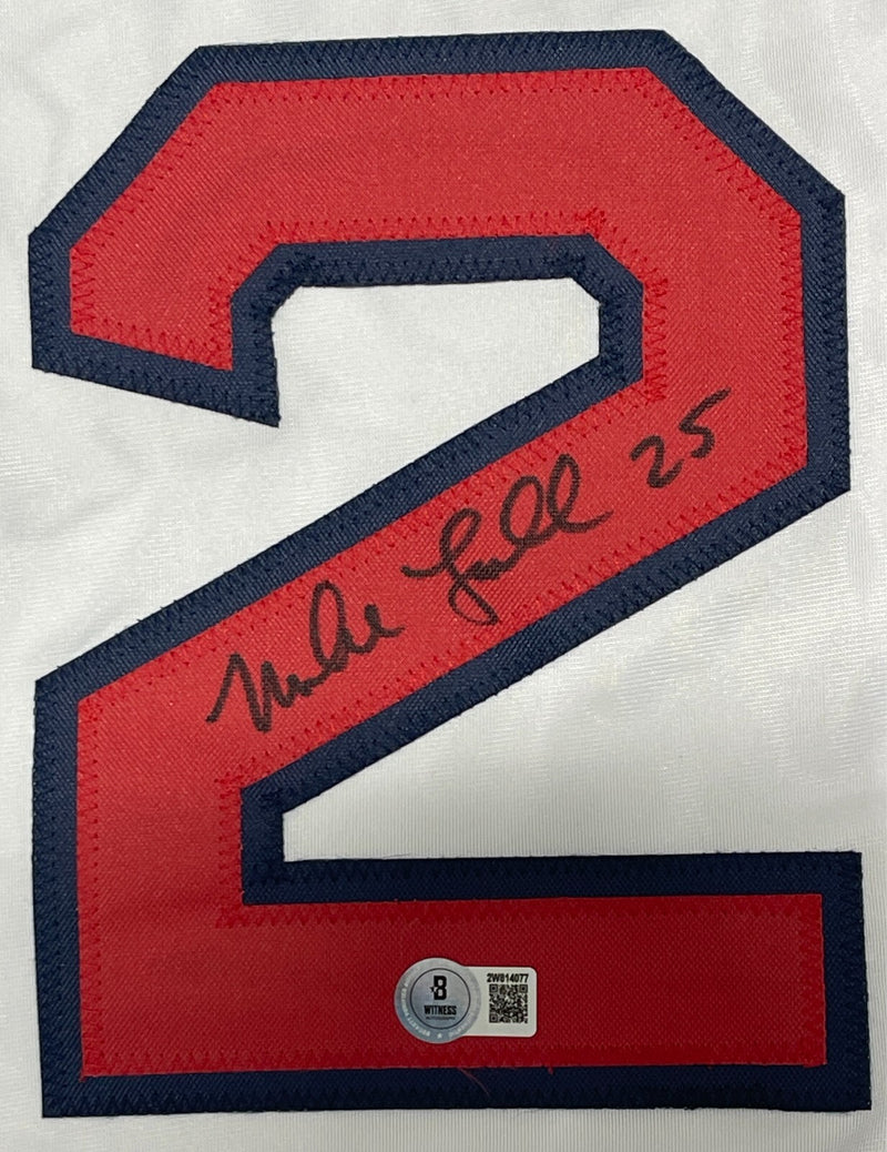 Mike Lowell Autographed Boston Red Sox Custom Jersey (Beckett BAS)