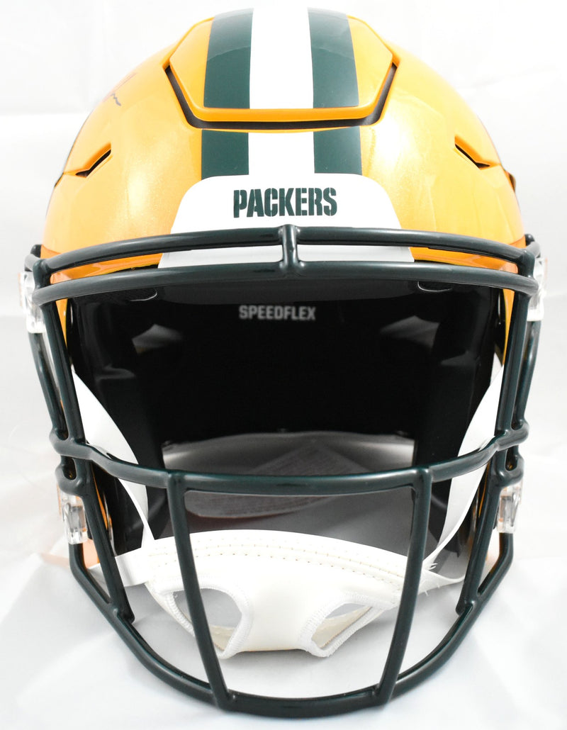 Matthew Golden Signed Green Bay Packers Full Size Speedflex Helmet