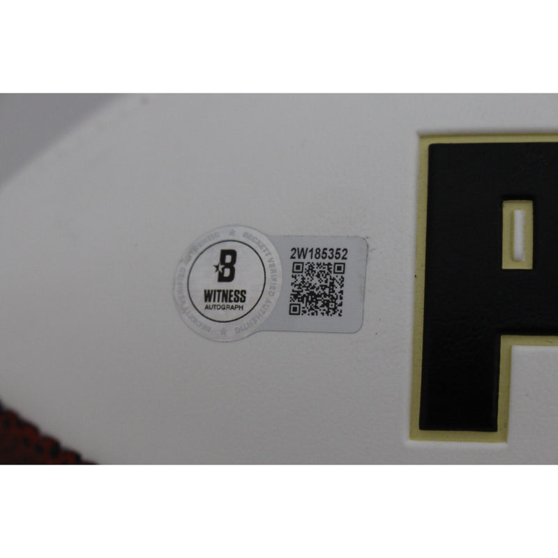 Aidan O'Connell Signed Purdue Boilermakers Logo Football w/ Inscription