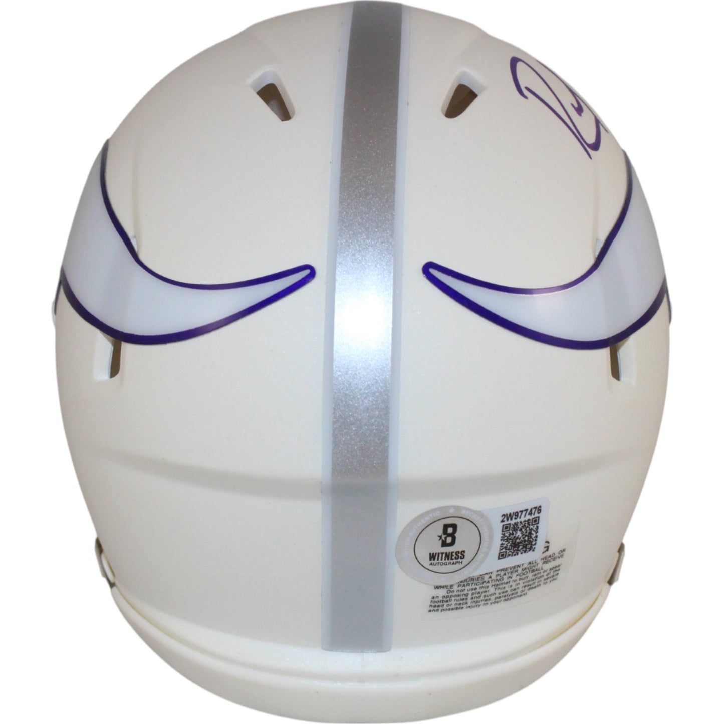 Randy Moss Signed Minnesota Vikings 2024 Alternate Mini Helmet (BAS)