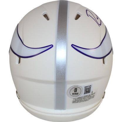 Randy Moss Signed Minnesota Vikings 2024 Alternate Mini Helmet (BAS)
