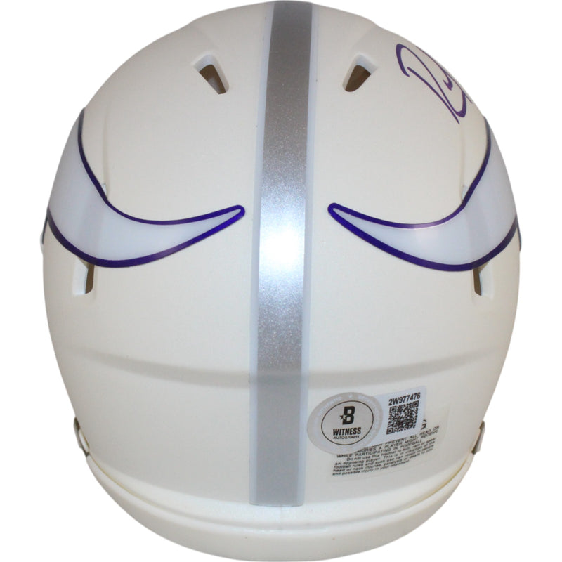 Randy Moss Signed Minnesota Vikings 2024 Alternate Mini Helmet (BAS)