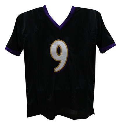 Justin Tucker Autographed Baltimore Ravens Custom Pro Style Jersey (Beckett)