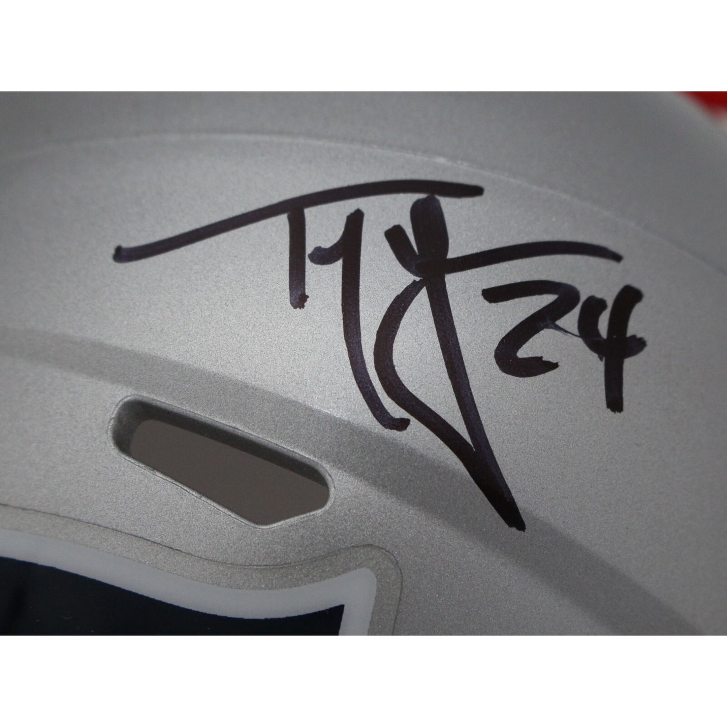Ty Law New England Patriots Autographed Mini Helmet (Beckett COA)