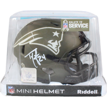 Ty Law New England Patriots 2022 Salute To Service Mini Helmet