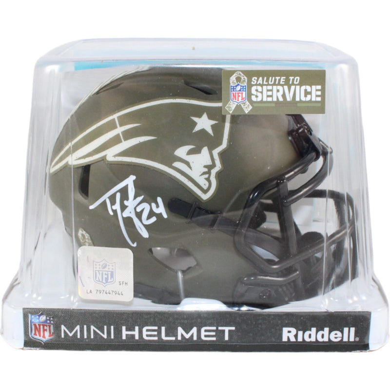 Ty Law New England Patriots 2022 Salute To Service Mini Helmet